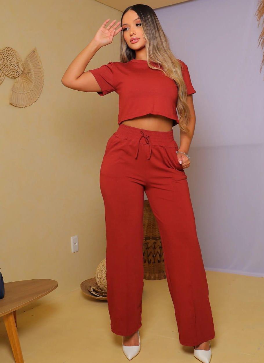Conjunto Calça Pantalona Tamanho Único - Imagem 2