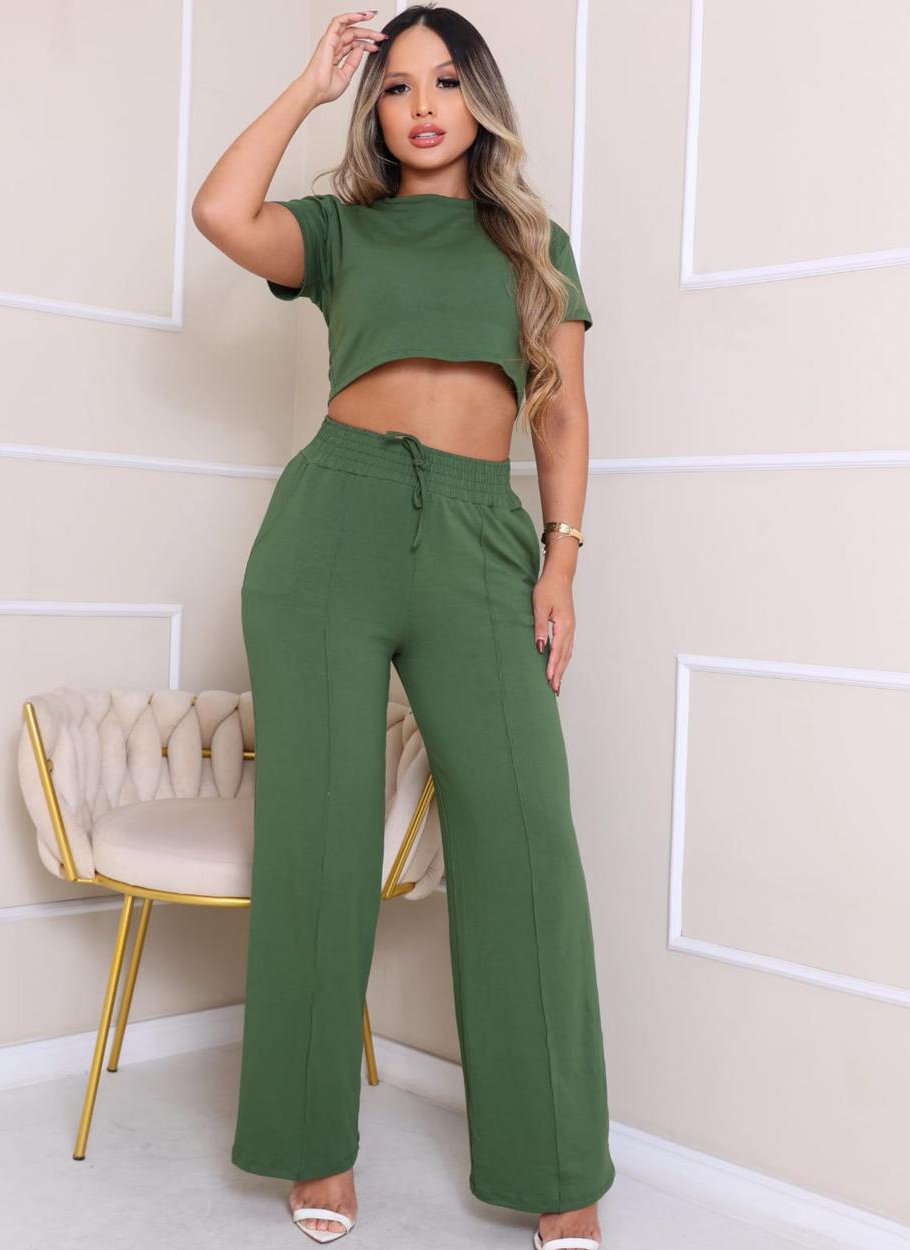 Conjunto Calça Pantalona Tamanho Único - Imagem 4